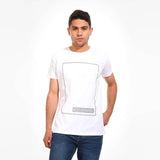 White Rabbit Printed T-Shirt for Men, Cotton - Multicolor