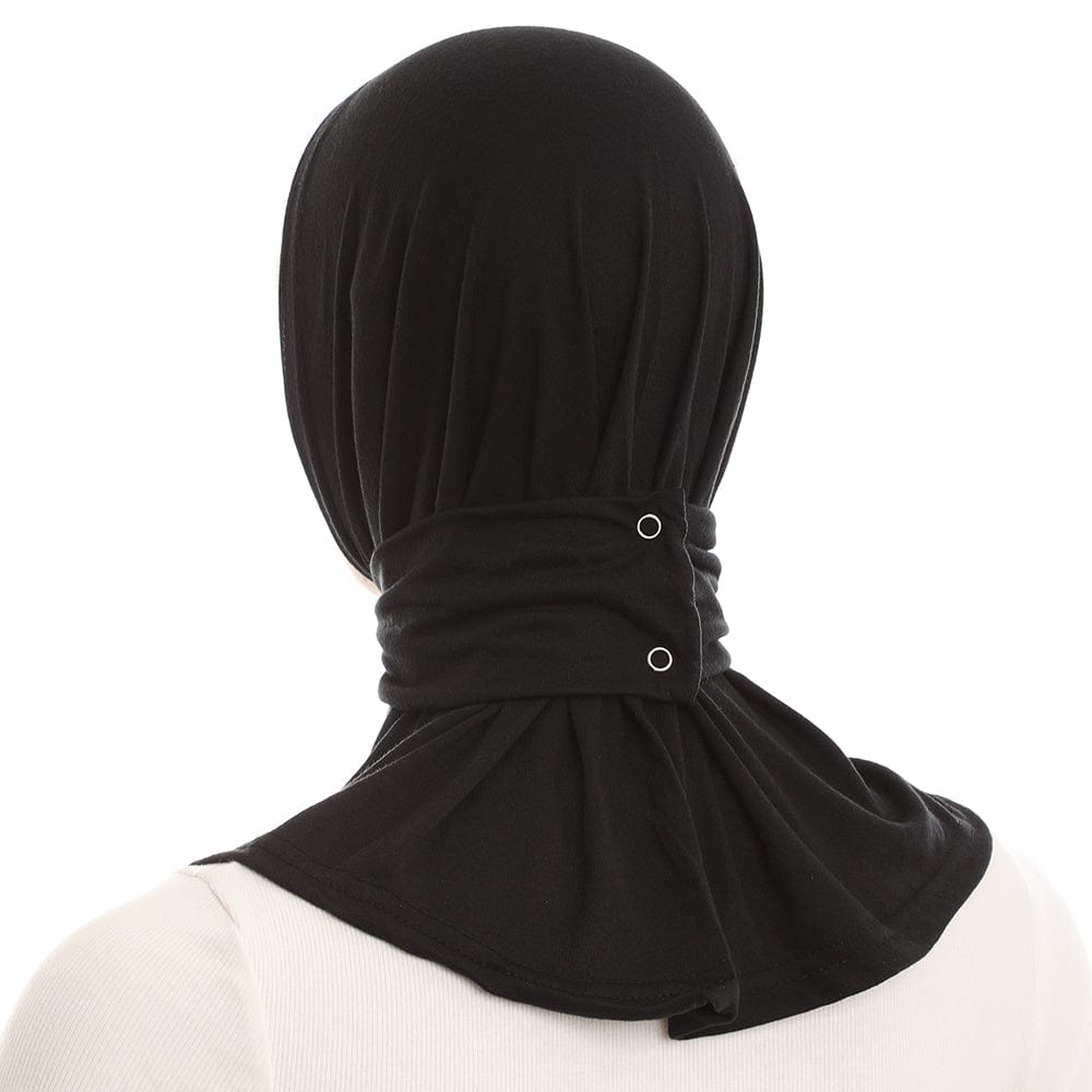 حجاب كويتي من كزابلانكا حريمي قطن سينجل ليكرا، أسود (7007387484296)