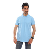 Tendon Polo Shirt for Men, Cotton - Light Blue