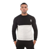 Tolen & IJ Sweatshirt for Men, Melton Cotton - Black Light Grey
