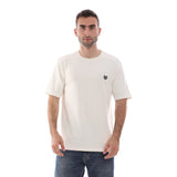 Osama Tex Round Neck T-shirt for Men, Summer Milton - Off White