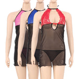 Alnada Babydoll for Women, Lycra (Nylon-Polyester) - Multicolor