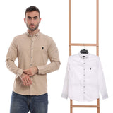 Al Hayba Gabardine Shirt for Men, Cotton/Lycra - Multicolor