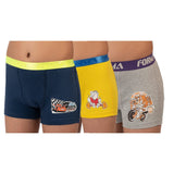 Forma Brand Printed Boxer Brief for Boys, Cotton/Elastane - Multicolor