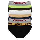 Forma Brand Briefs for Men, Cotton/Elastane - Multicolor