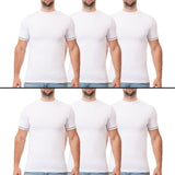 Forma Brand Crew Neck Undershirt for Men, Cotton/Elastane - Multicolor