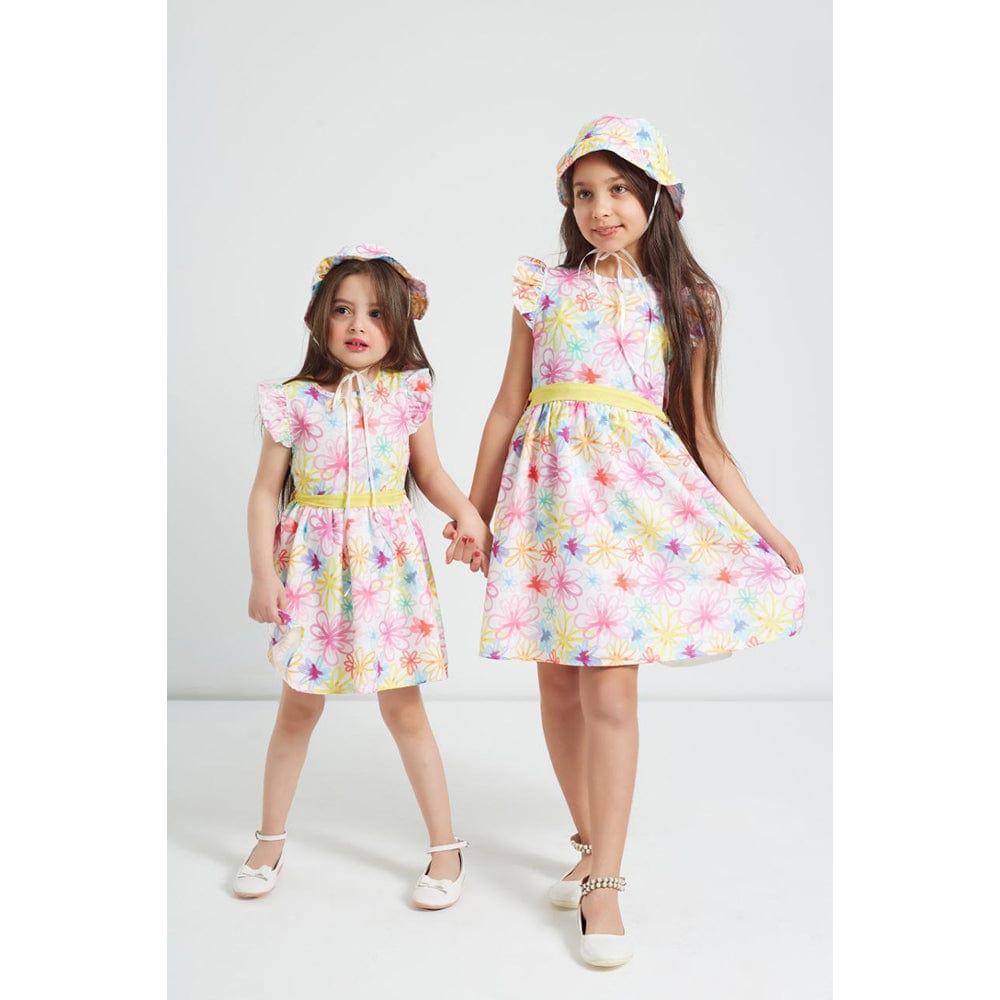 فستان من ميلون بناتي قطن، ألوان متعددة