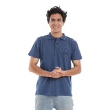 Black Diamond Polo Tshirt for Men, Cotton - Blue