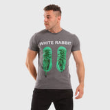 White Rabbit T-shirt for Men, Cotton - Grey